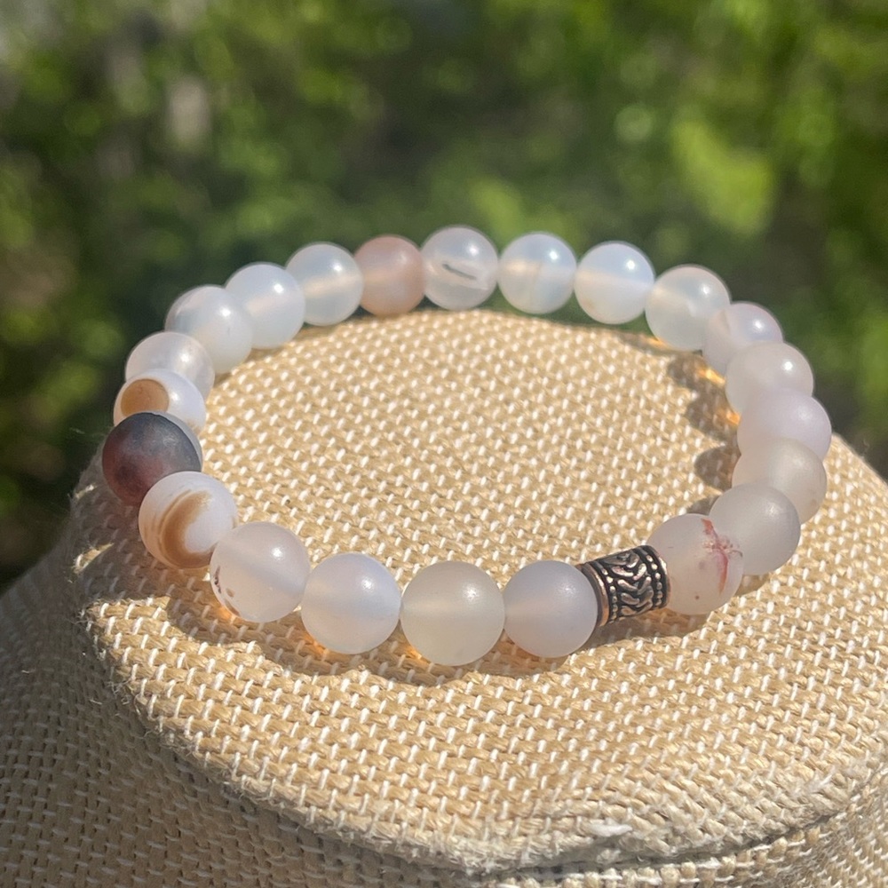 Marine agate bracelet